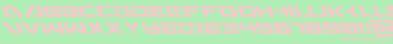 フォントWildcard31left – 緑の背景にピンクのフォント