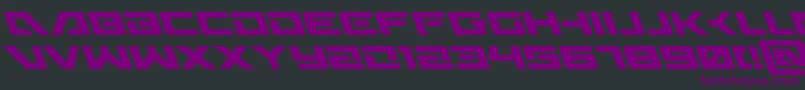 Wildcard31left-fontti – violetit fontit mustalla taustalla