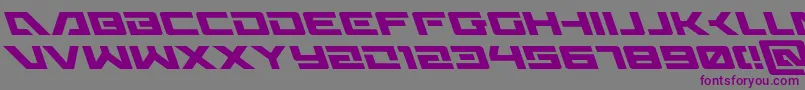 Wildcard31left-fontti – violetit fontit harmaalla taustalla