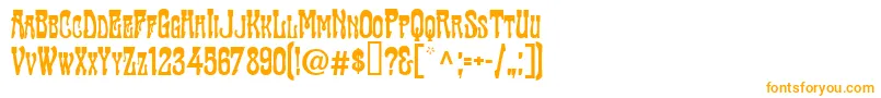 Шрифт TraktirModern – оранжевые шрифты