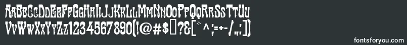 Шрифт TraktirModern – белые шрифты