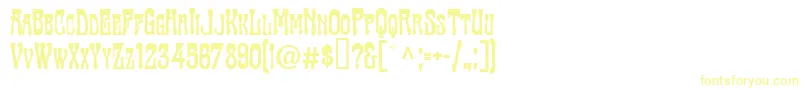 Шрифт TraktirModern – жёлтые шрифты