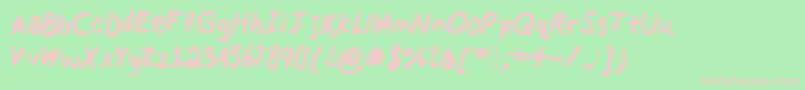 Rainbowslollipops Font – Pink Fonts on Green Background