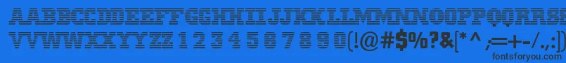 Mib Font – Black Fonts on Blue Background