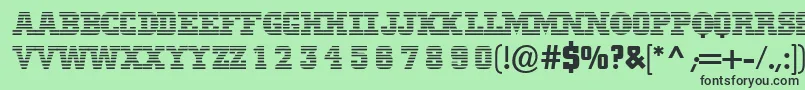 Mib Font – Black Fonts on Green Background
