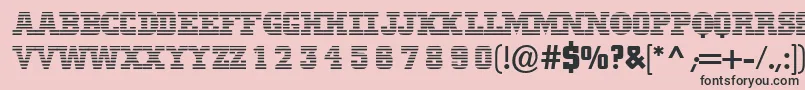 Mib Font – Black Fonts on Pink Background