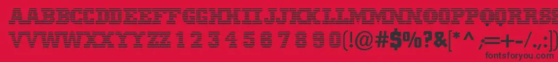 Mib Font – Black Fonts on Red Background