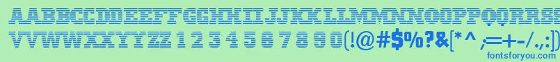 More about Mib Font Mib Font – Blue Fonts on Green Background
