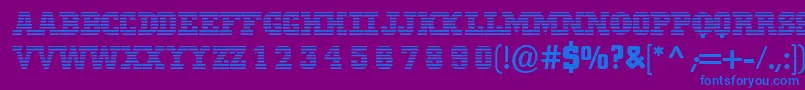 Mib Font – Blue Fonts on Purple Background