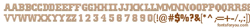Mib-fontti – ruskeat fontit valkoisella taustalla