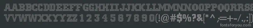 Mib Font – Gray Fonts on Black Background
