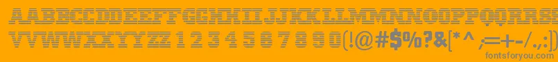 Mib Font – Gray Fonts on Orange Background