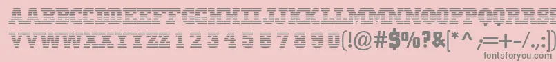 Mib Font – Gray Fonts on Pink Background