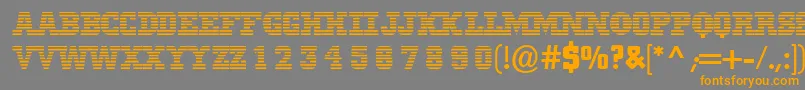 Mib Font – Orange Fonts on Gray Background