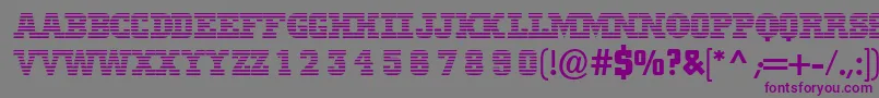 フォントMib – 紫色のフォント、灰色の背景