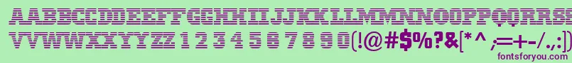 Mib Font – Purple Fonts on Green Background