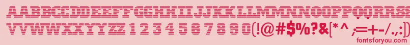 Mib Font – Red Fonts on Pink Background