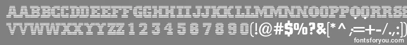 Mib Font – White Fonts on Gray Background