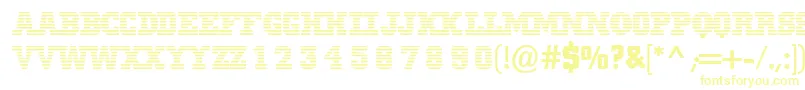 Mib-Schriftart – Gelbe Schriften