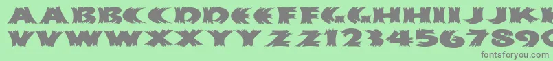 Haystackmf Font – Gray Fonts on Green Background