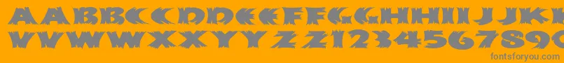 Haystackmf Font – Gray Fonts on Orange Background