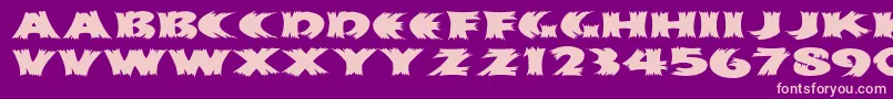 Haystackmf Font – Pink Fonts on Purple Background