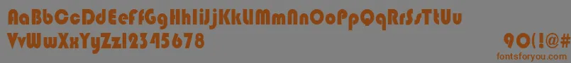 BlippocndHeavy Font – Brown Fonts on Gray Background