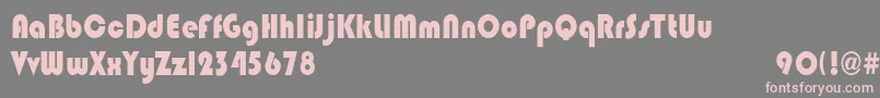 BlippocndHeavy Font – Pink Fonts on Gray Background