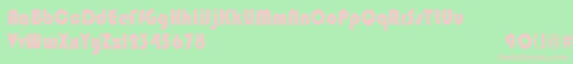 BlippocndHeavy Font – Pink Fonts on Green Background