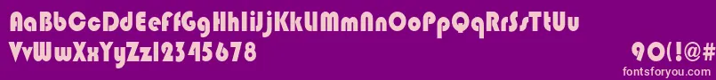 BlippocndHeavy Font – Pink Fonts on Purple Background