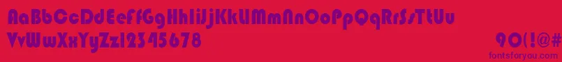 BlippocndHeavy Font – Purple Fonts on Red Background