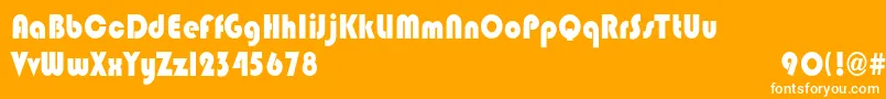 BlippocndHeavy Font – White Fonts on Orange Background