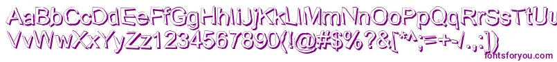 WobblyShadow Font – Purple Fonts