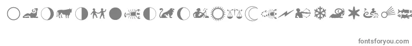 AlmanacMt Font – Gray Fonts on White Background