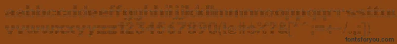 LinotypePunktLight Font – Black Fonts on Brown Background