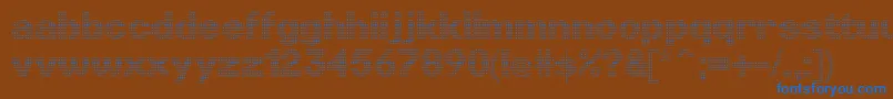 LinotypePunktLight Font – Blue Fonts on Brown Background