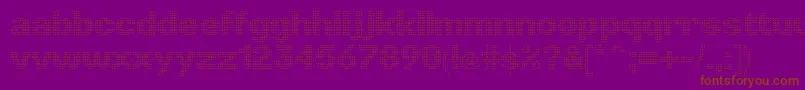 Шрифт LinotypePunktLight – коричневые шрифты на фиолетовом фоне