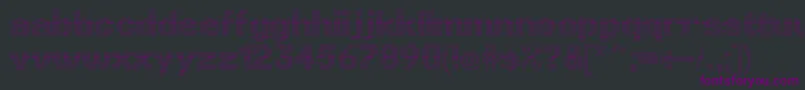 フォントLinotypePunktLight – 黒い背景に紫のフォント