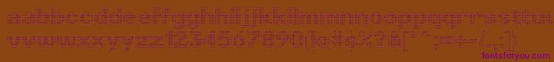 LinotypePunktLight Font – Purple Fonts on Brown Background