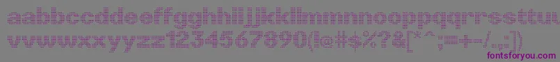 fuente LinotypePunktLight – Fuentes Moradas Sobre Fondo Gris