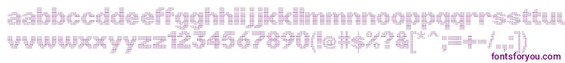 フォントLinotypePunktLight – 紫色のフォント