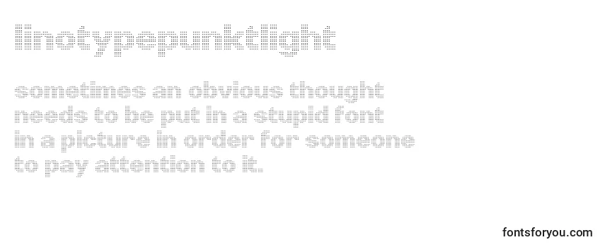 LinotypePunktLight-fontti