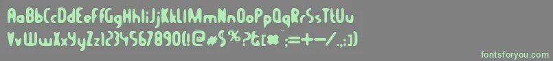 Balconya Font – Green Fonts on Gray Background