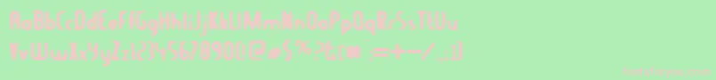 Balconya Font – Pink Fonts on Green Background