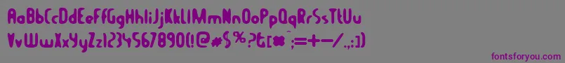 Balconya Font – Purple Fonts on Gray Background
