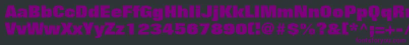 FolioLtExtraBold Font – Purple Fonts on Black Background