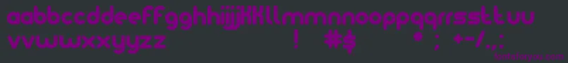 Шрифт Noteame – фиолетовые шрифты на чёрном фоне