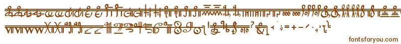 Шрифт CrystalBearers – коричневые шрифты на белом фоне