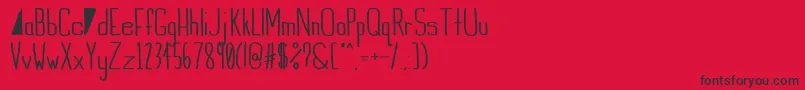 IndieSummerbold Font – Black Fonts on Red Background