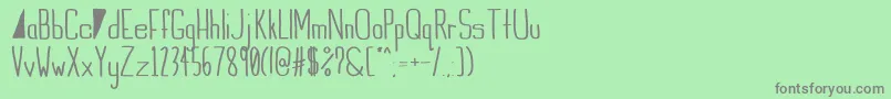 IndieSummerbold Font – Gray Fonts on Green Background